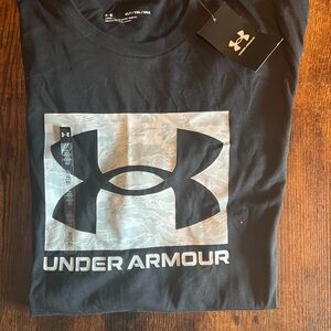 Under Armour Black Short Sleeve Tee with Logo